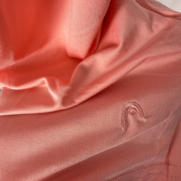 Head Golf Women's Classic Sleeveless Polo Dress, Orange/Cream, Size S NWT - Picture 3 of 10